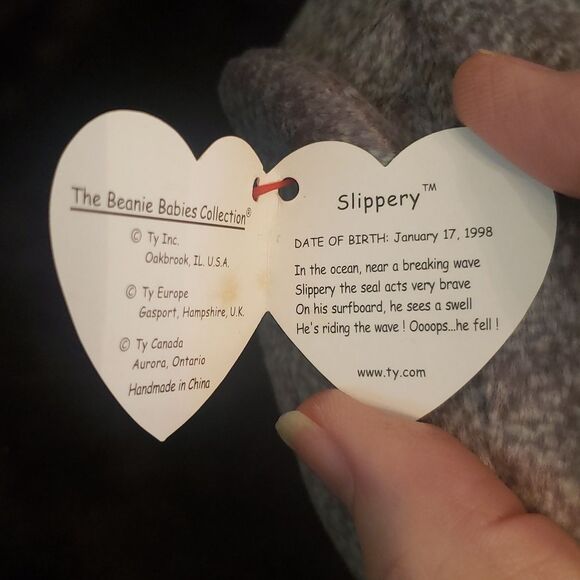 Vintage 1999 Ty Beanie Baby SLIPPERY the Seal - Picture 8 of 8